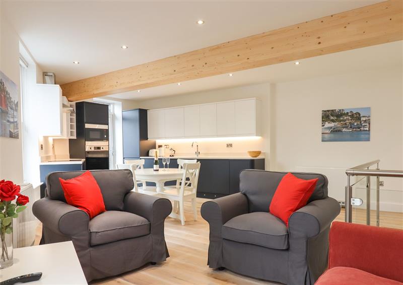 Relax in the living area at Ferryside, Kingswear