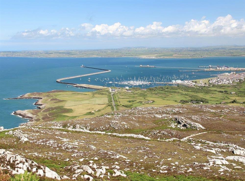 View of the breakwater from Holyhead Mountain