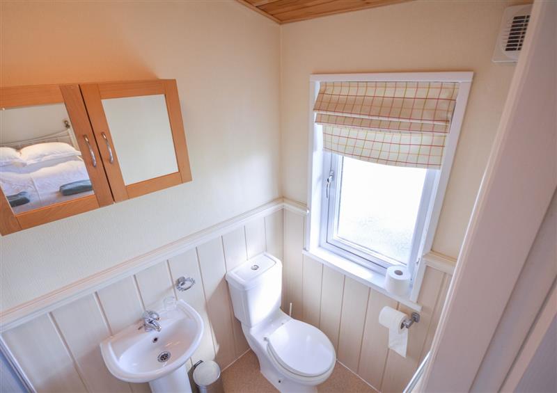 This is the bathroom at Ffrwd Lodge, Rhosneigr
