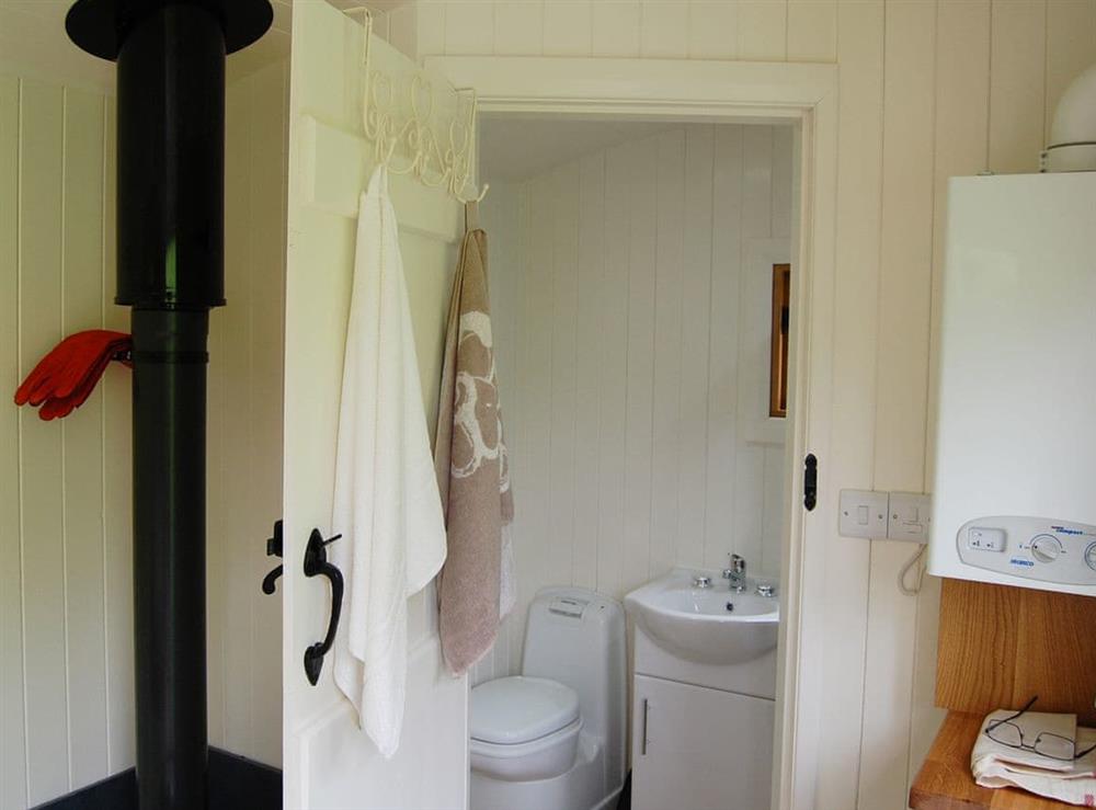 Shower room at Beunos Hut, 