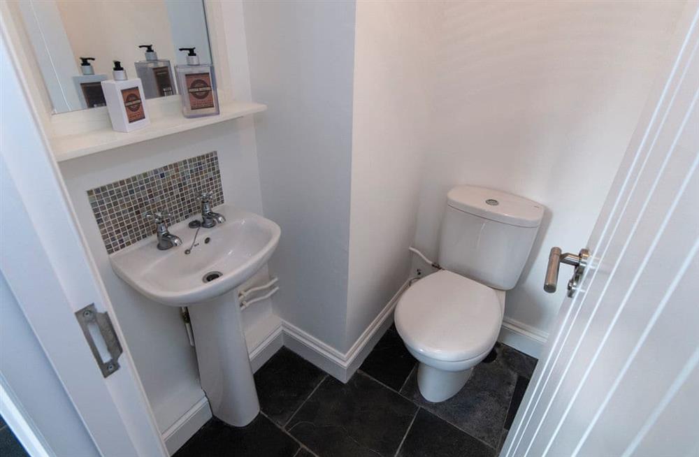 The bathroom at Ffynnon Wdig in Berea, near Haverfordwest, Pembrokeshire, Dyfed