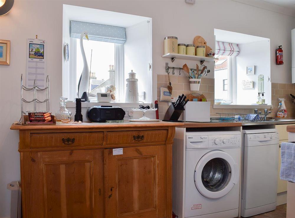 Compact kitchen at Fidra in Anstruther, Fife