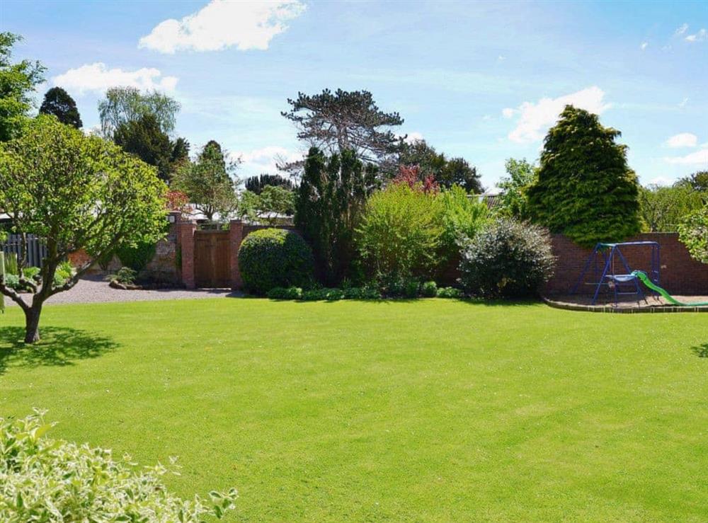 Garden at Field House in Baschurch, Shropshire., Great Britain