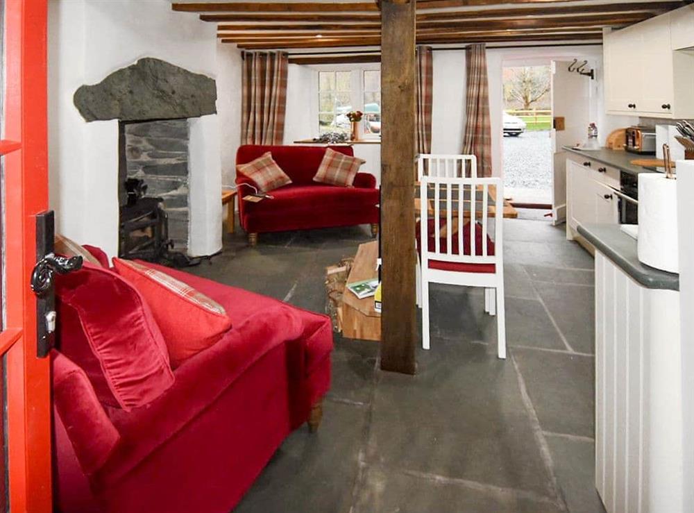 Charming open plan living space at Field House Cottage, 