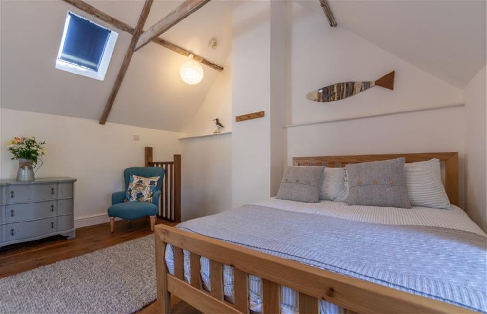 First floor: Bedroom two with rooflight and blind at Field Row, Field Dalling near Holt