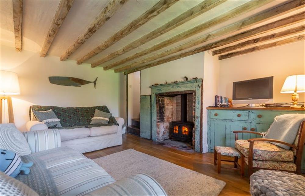 Ground floor: The Snug has stairs to bedroom two at Field Row, Field Dalling near Holt