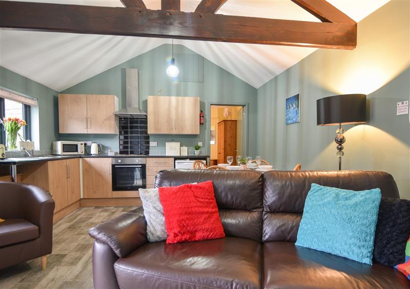 The living area at Field View at Coomb Bank Farm, Axminster
