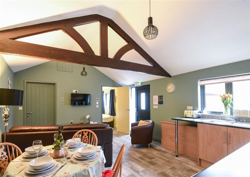 This is the kitchen at Field View at Coomb Bank Farm, Axminster