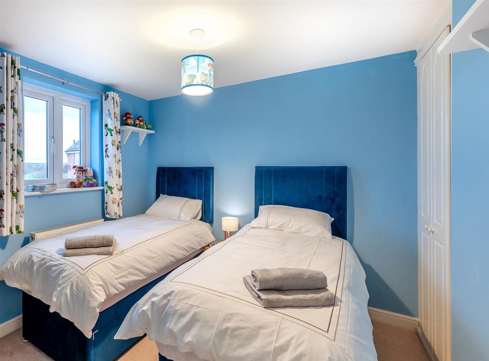 Twin bedroom at Field View in Filey, North Yorkshire