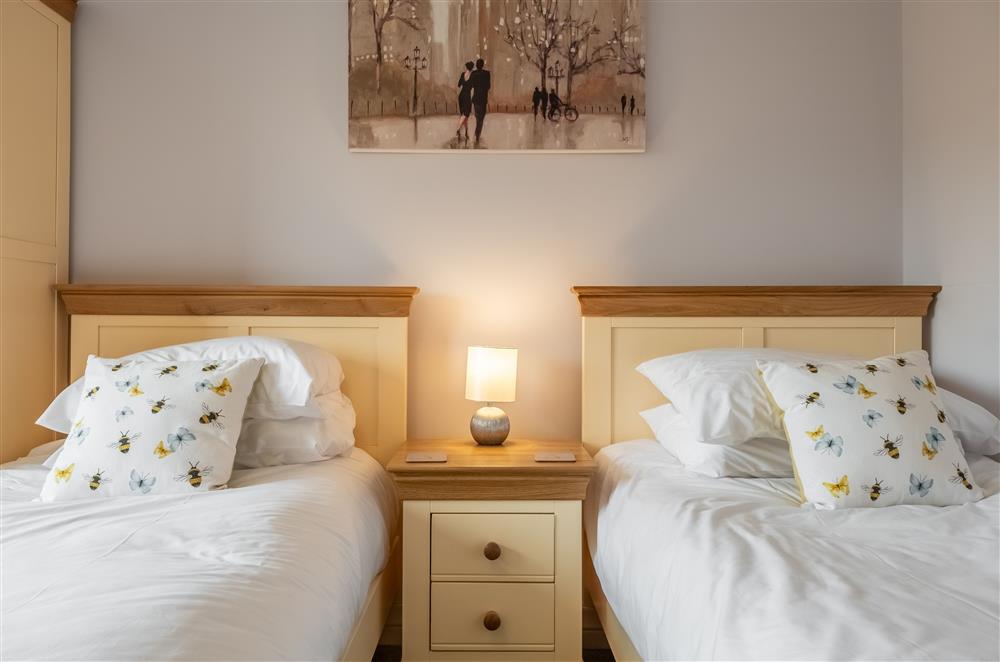 Bedroom four with 3’ twin single beds at Field View, Sedgeford