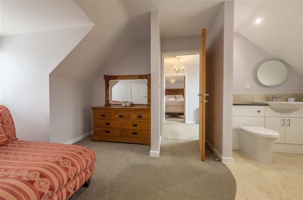 En-suite and dressing room leading to bedroom one on the second floor at Field View, Sedgeford