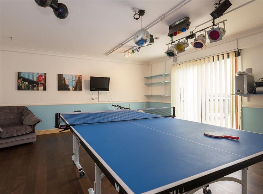 Games room at Field View in Skegness, Lincolnshire