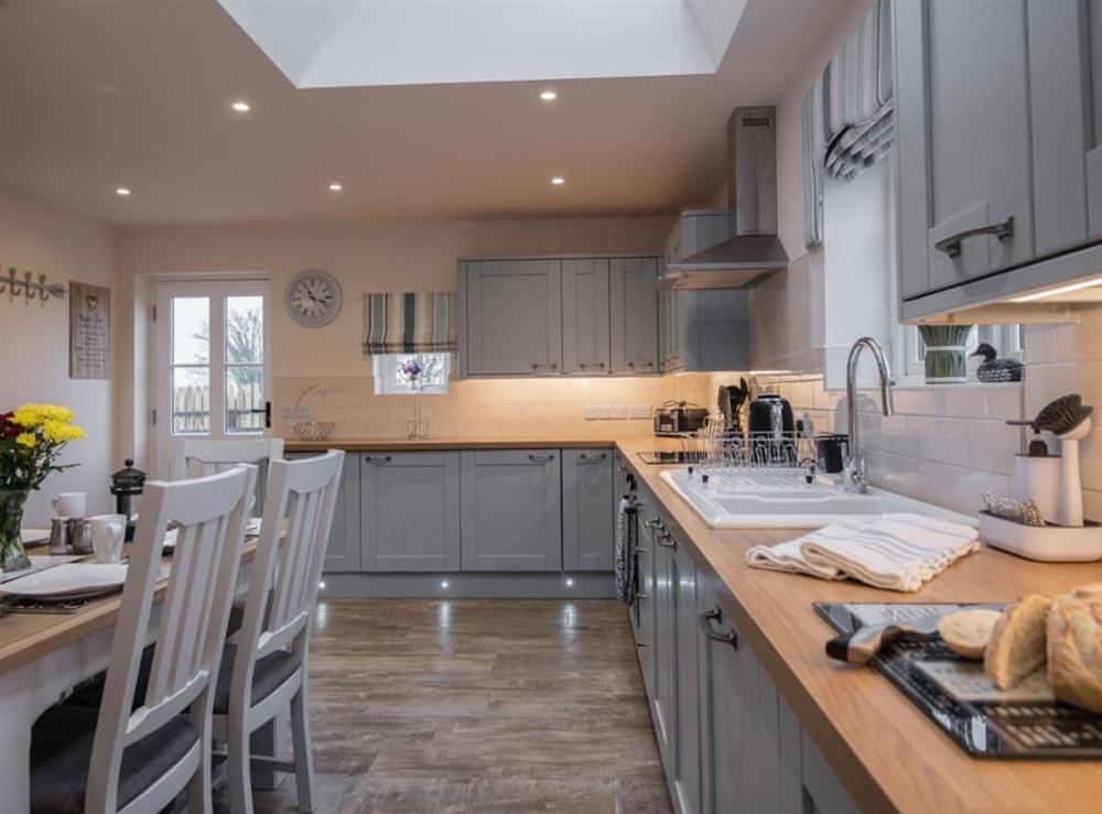 Well equipped kitchen & dining area at Field View in Wainfleet St. Mary, near Skegness, Lincolnshire