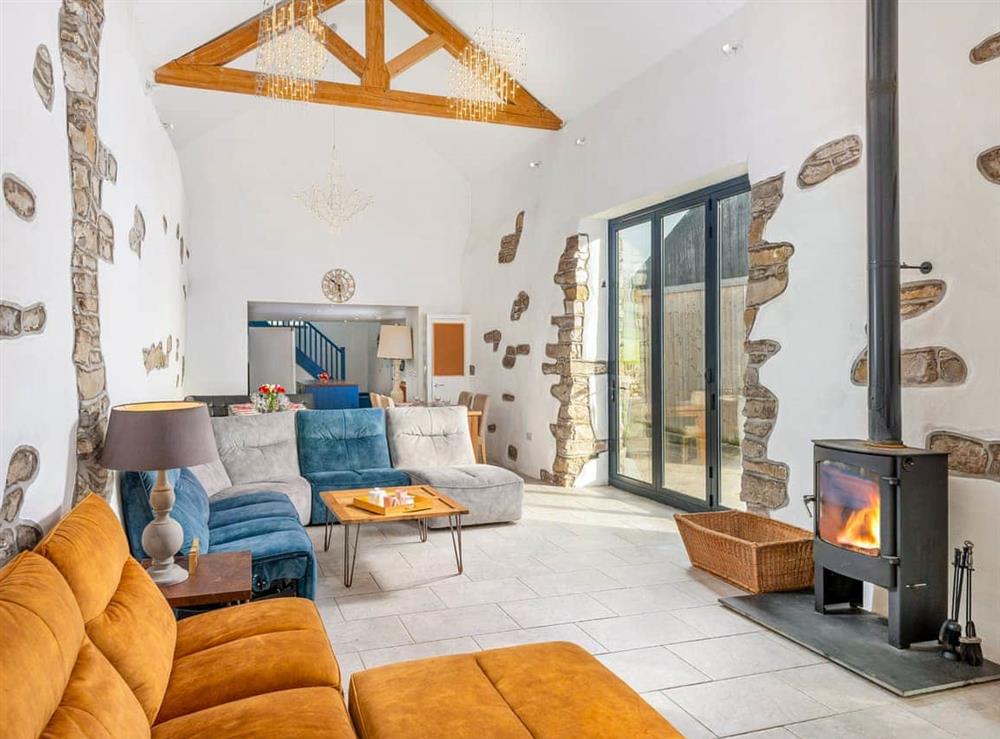 Living area at Fieldgate Barn in Bampton Grange, near Great Strickland, Cumbria