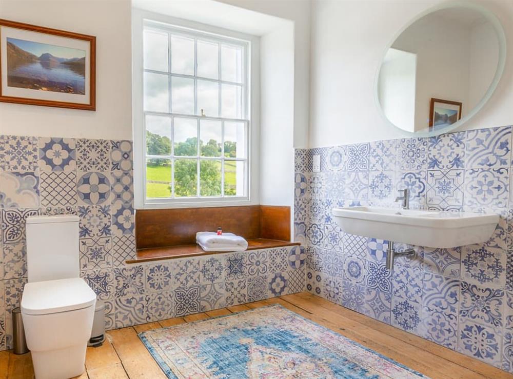 Bathroom at Fieldgate House in Bampton Grange, near Great Strickland, Cumbria