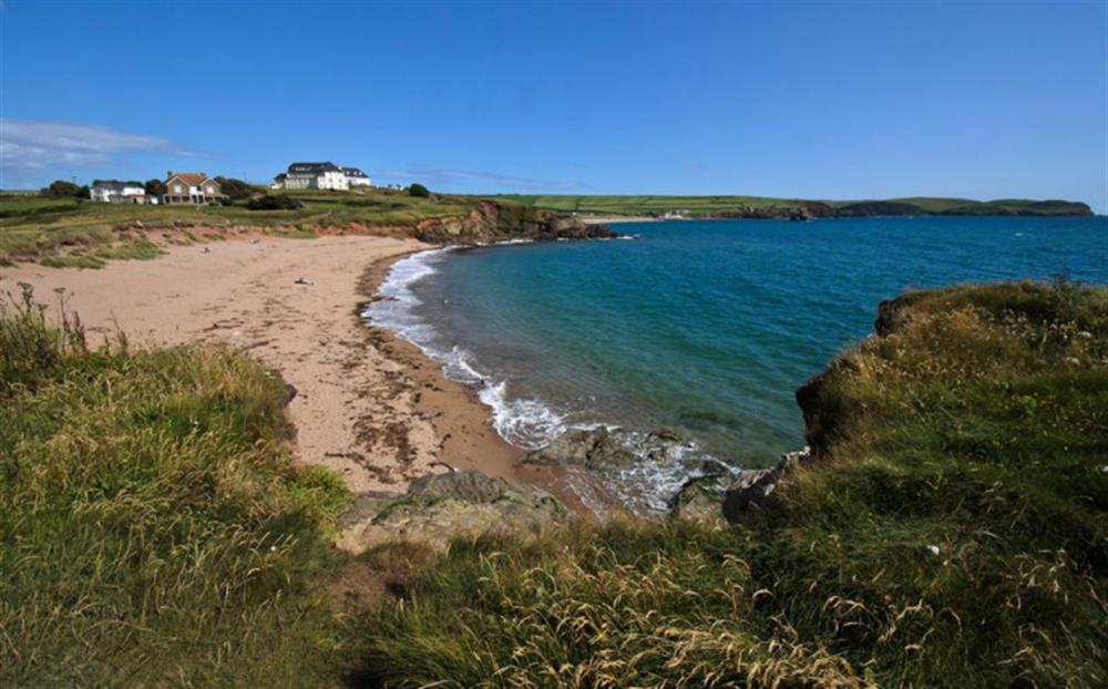 Leasfoot beach from the coastal path, minutes from the doorstep at Fiferail in Thurlestone