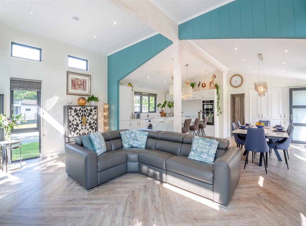 Living area at Fifteen at The Sanctuary in Rhos-fawr, Gwynedd