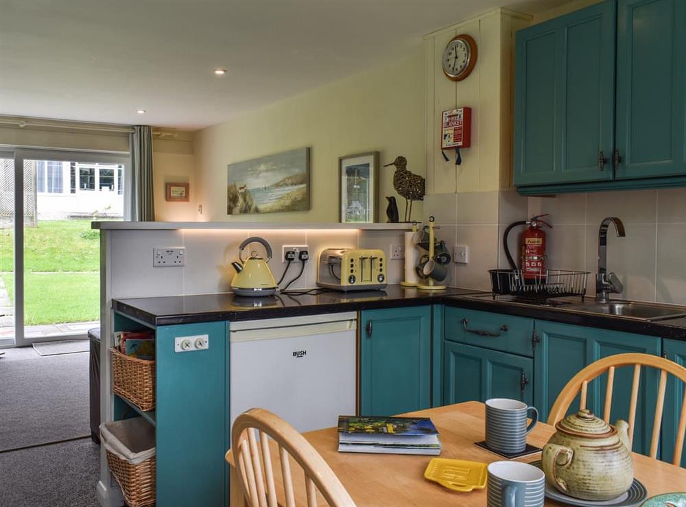 Kitchen area at Fifty Six in Whitecross, near Newquay, Cornwall