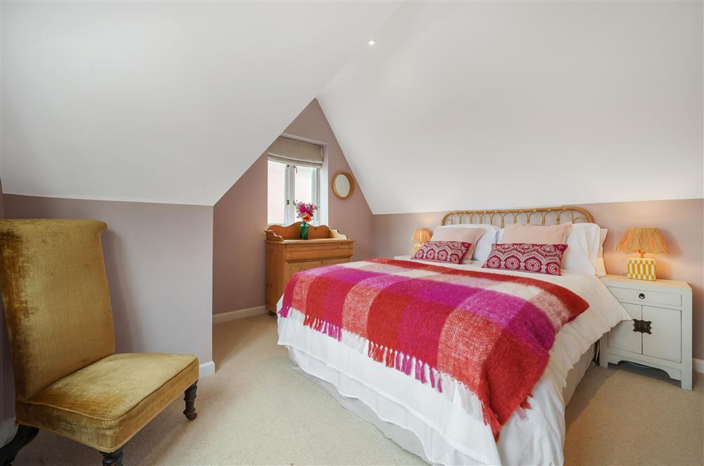Bedroom three, located on the first floor  at Fig and Bay Cottage, Axminster
