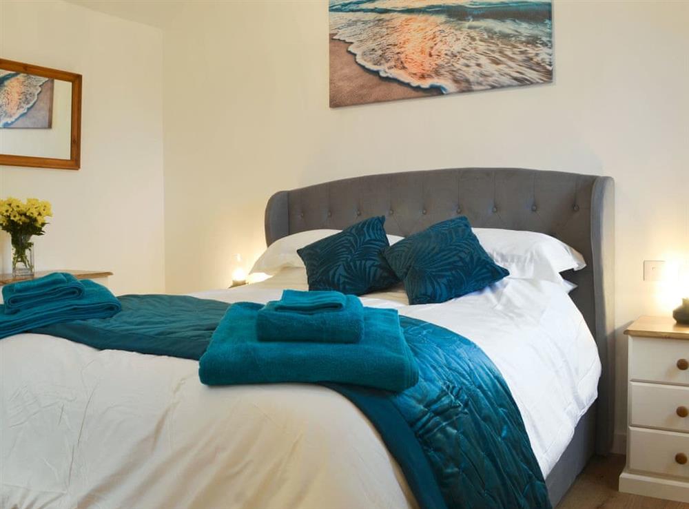 Comfortable double bedroom at Fig Tree Cottage in Pancrasweek, near Bude, Cornwall