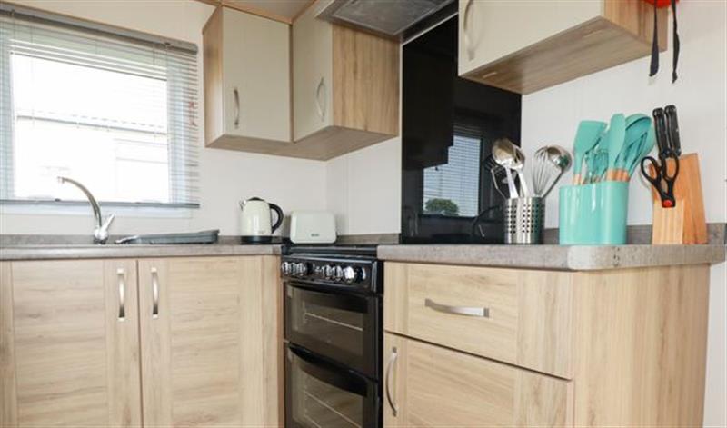 Kitchen at Finch 25 - Meadow Lakes Holiday Park, Hewas Water near Polgooth