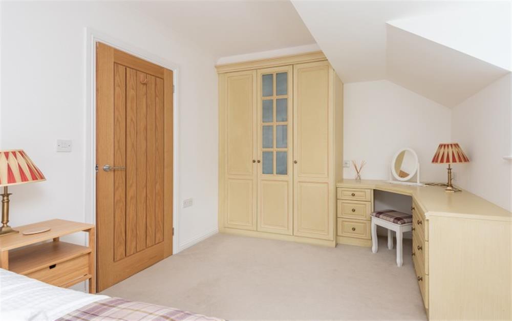 There's plenty wardrobe and drawer space in the master bedroom at Finders, 87 Keeper's Cottage in Maenporth