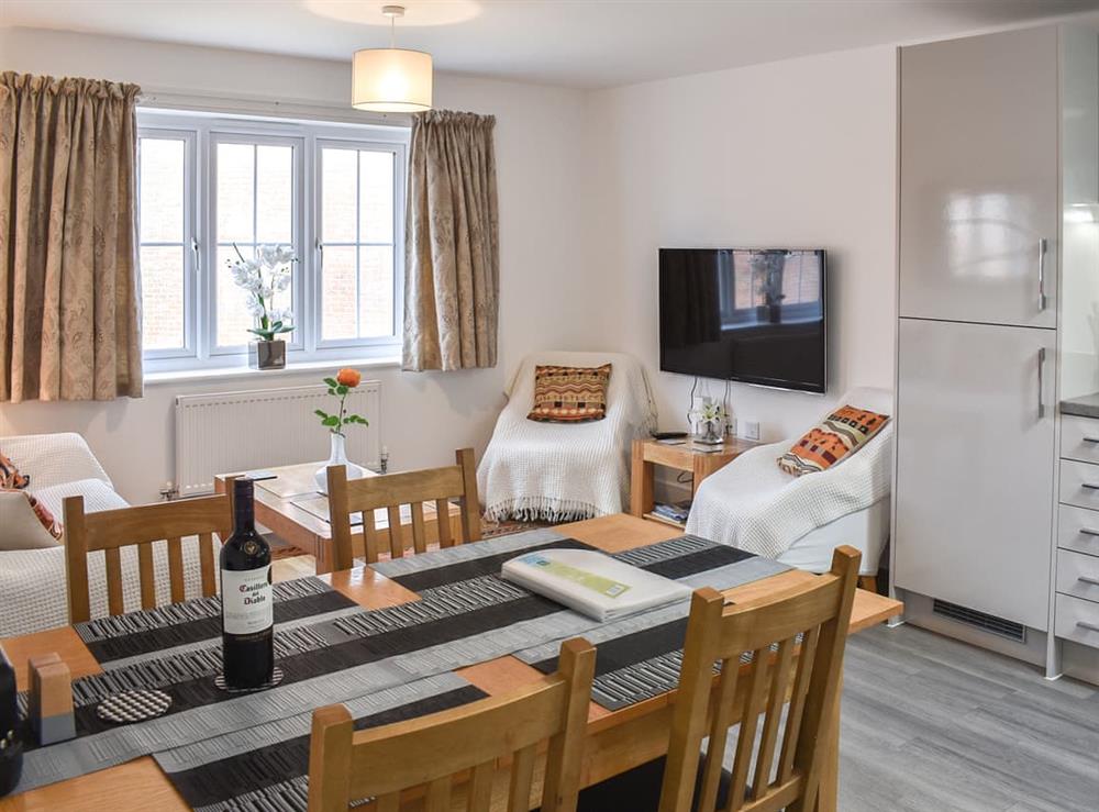 Open plan living space at Finders Nook in Bognor Regis, West Sussex