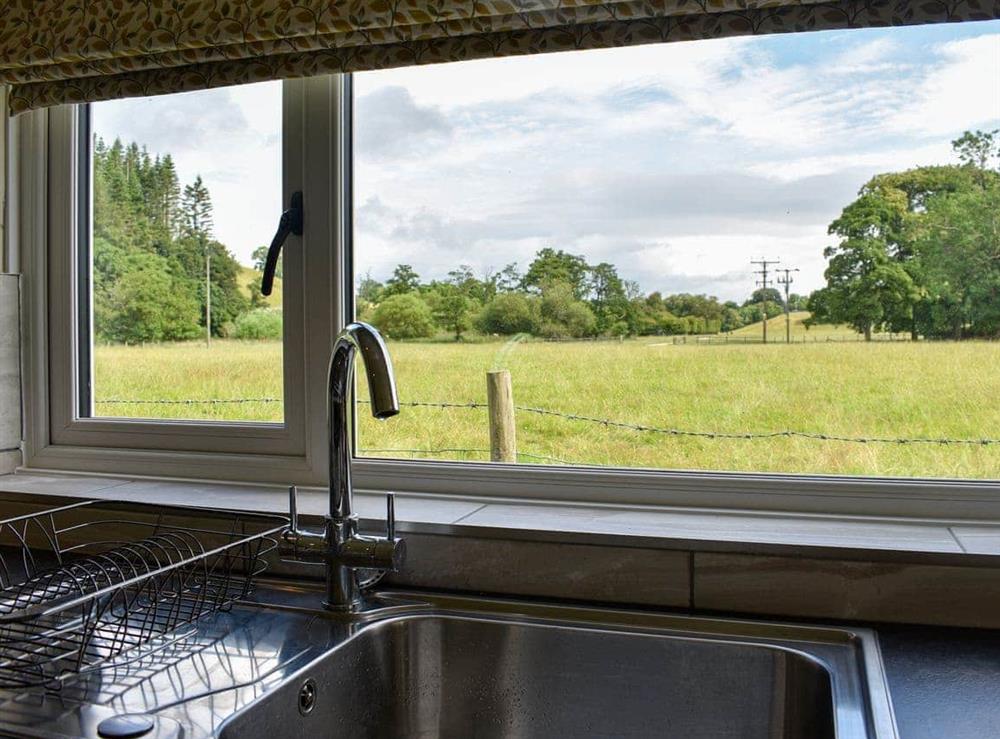 View from kitchen at Finkle Cottage in Pooley Bridge, Cumbria