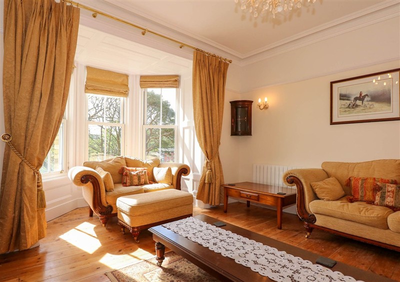 The living room at Fir Grove, Menai Bridge