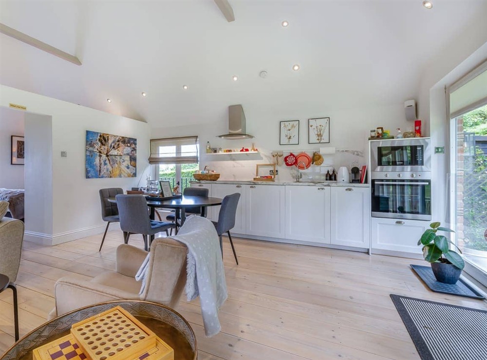 Kitchen area at Fir Tree Apartment in Crowborough, East Sussex