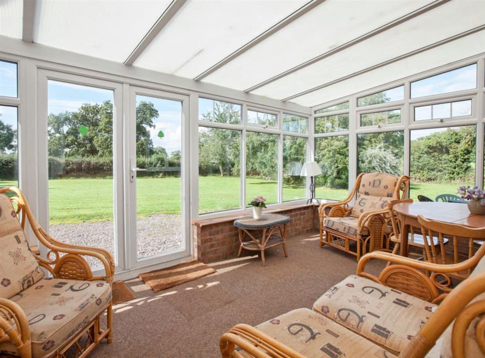 Conservatory at Fir Tree Cottage in Chatcull, Nr Eccleshall., Staffordshire
