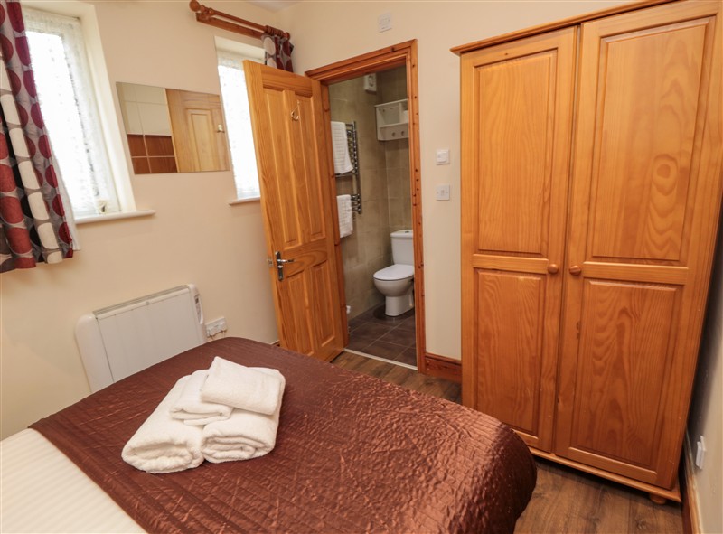 This is the bedroom at Fir Tree Cottage, Cottonshopeburnfoot near Otterburn