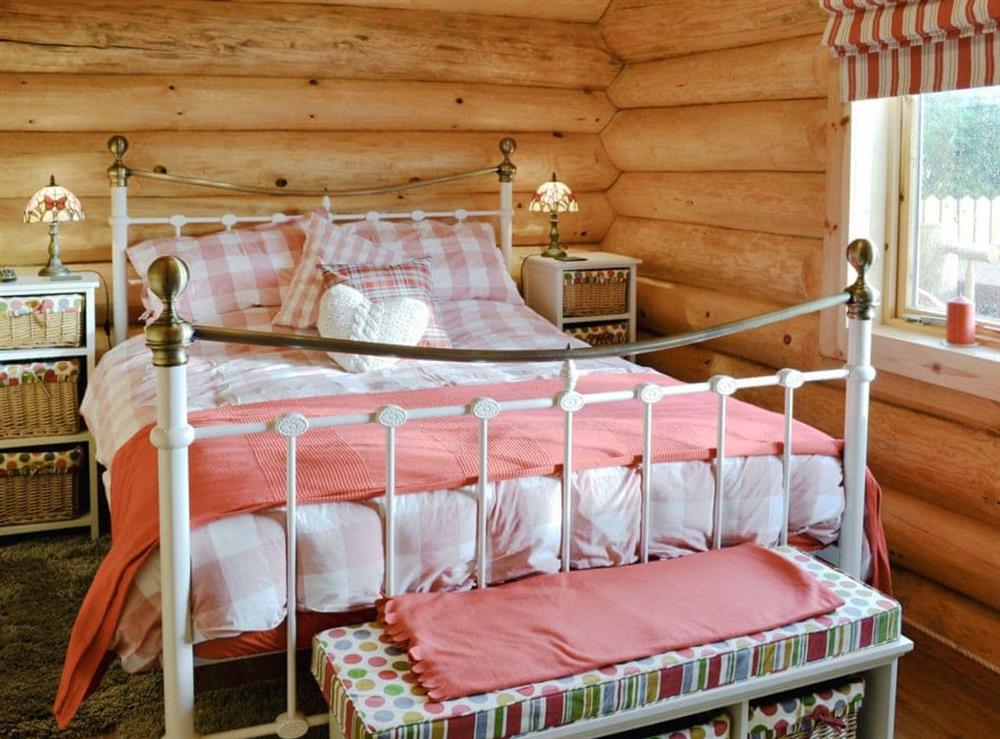 Double bedroom at Fir Tree Lodge in Groesffordd Marli, near Abergele, Denbighshire
