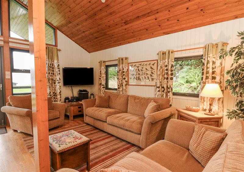 The living room at Firbush Lodge, Killin