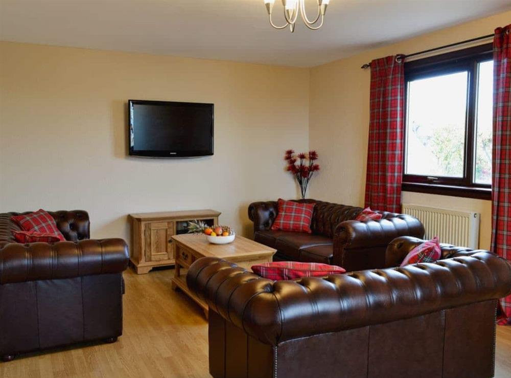Living room at Firth View in Kingston-on-Spey, near Fochabers, Morayshire