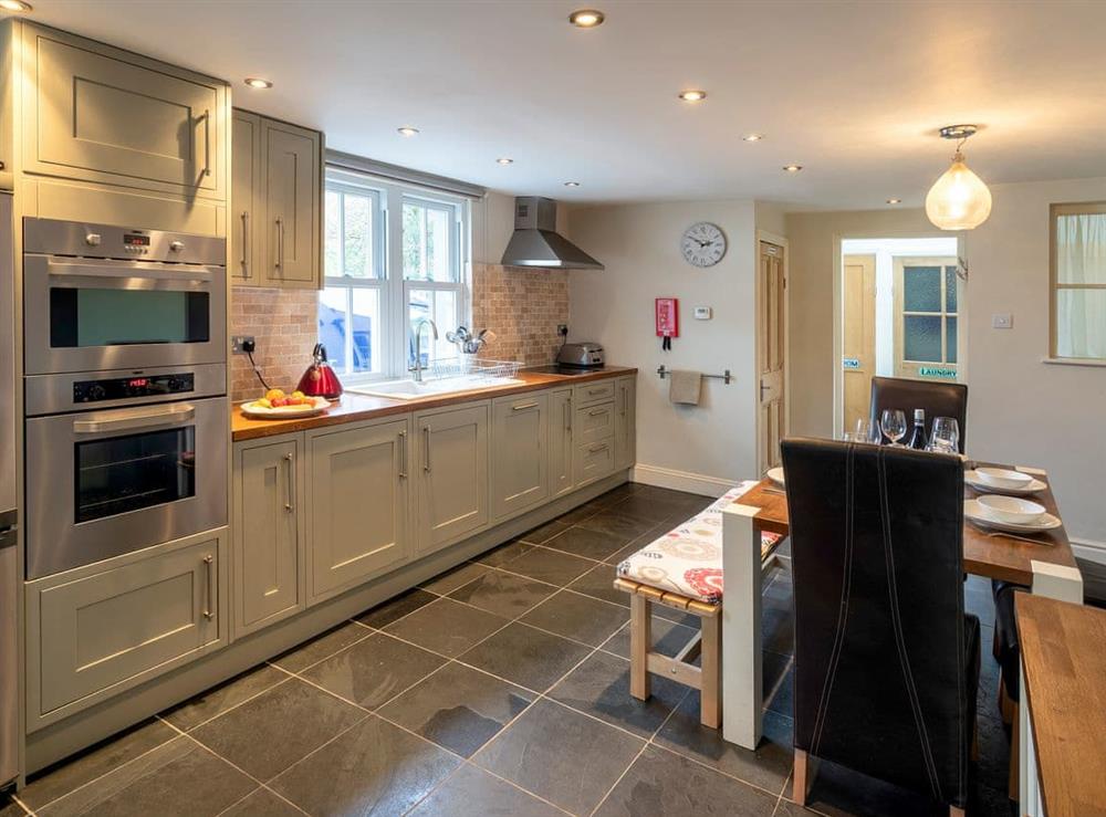 Kitchen and dining area at Fisher Place in Thirlmere, near Keswick, Cumbria