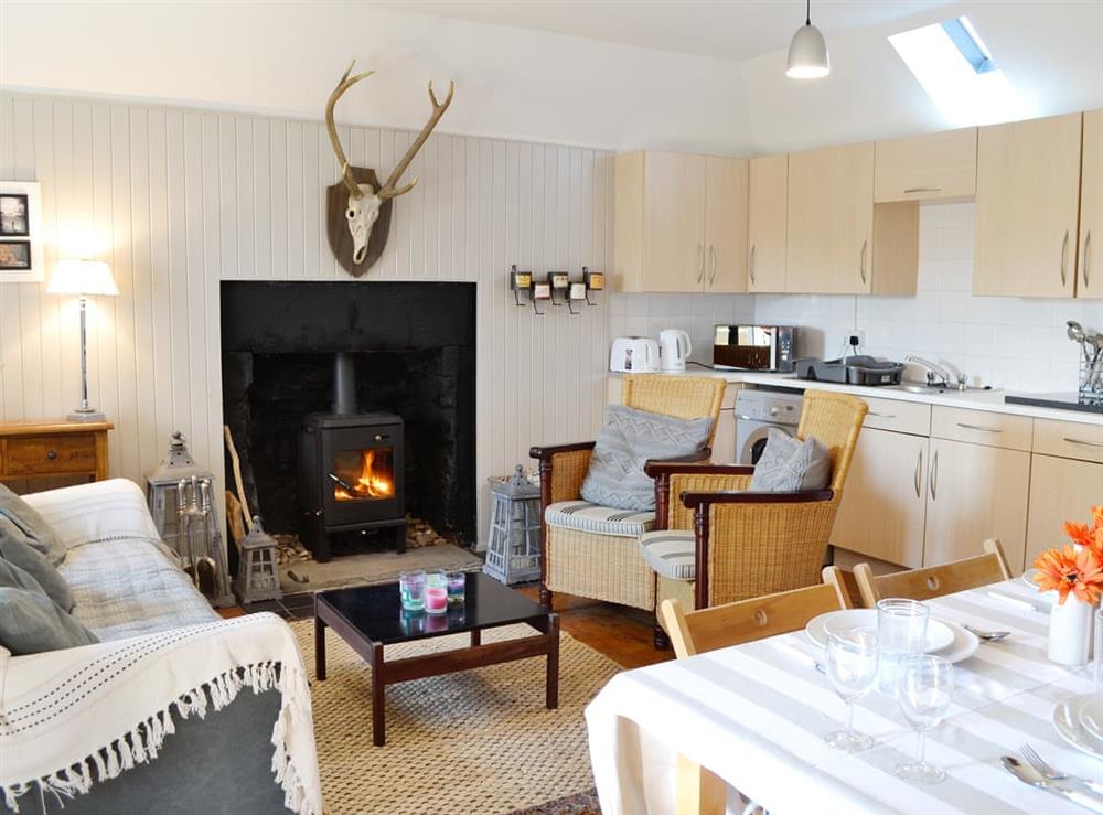 Open plan living space (photo 2) at Fishermans Bothy in Lunan Bay, Angus