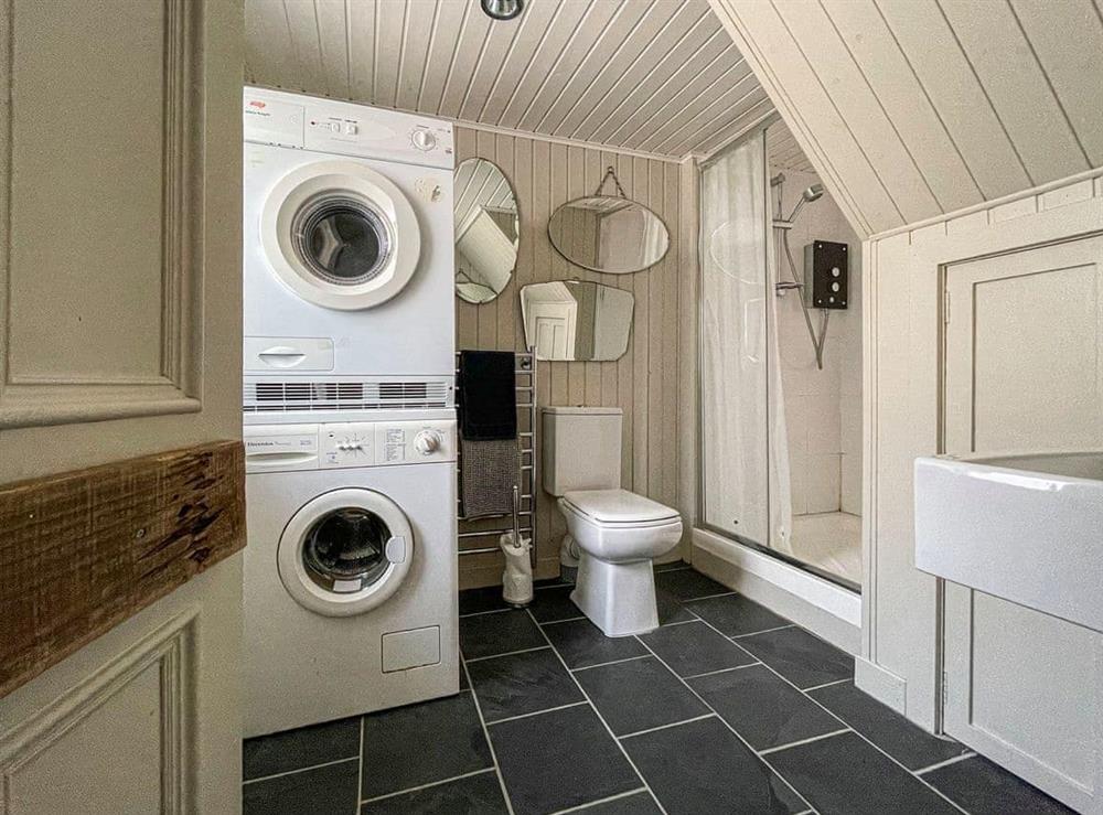 Shower room at Fishermans Cottage in Gardenstown, near Banff, Aberdeenshire