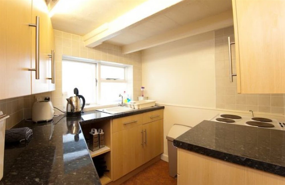 Kitchen area at Fishermans Cottage in Port Isaac, Cornwall