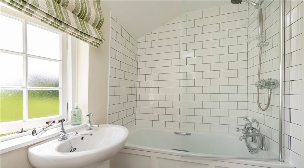 The bathroom at Fishlock's Cottage in Avebury, Wiltshire