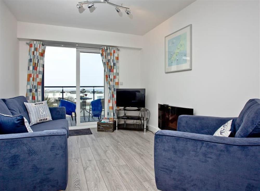 Cosy living area at Fistral Escape, Ocean 1 in Newquay, Cornwall