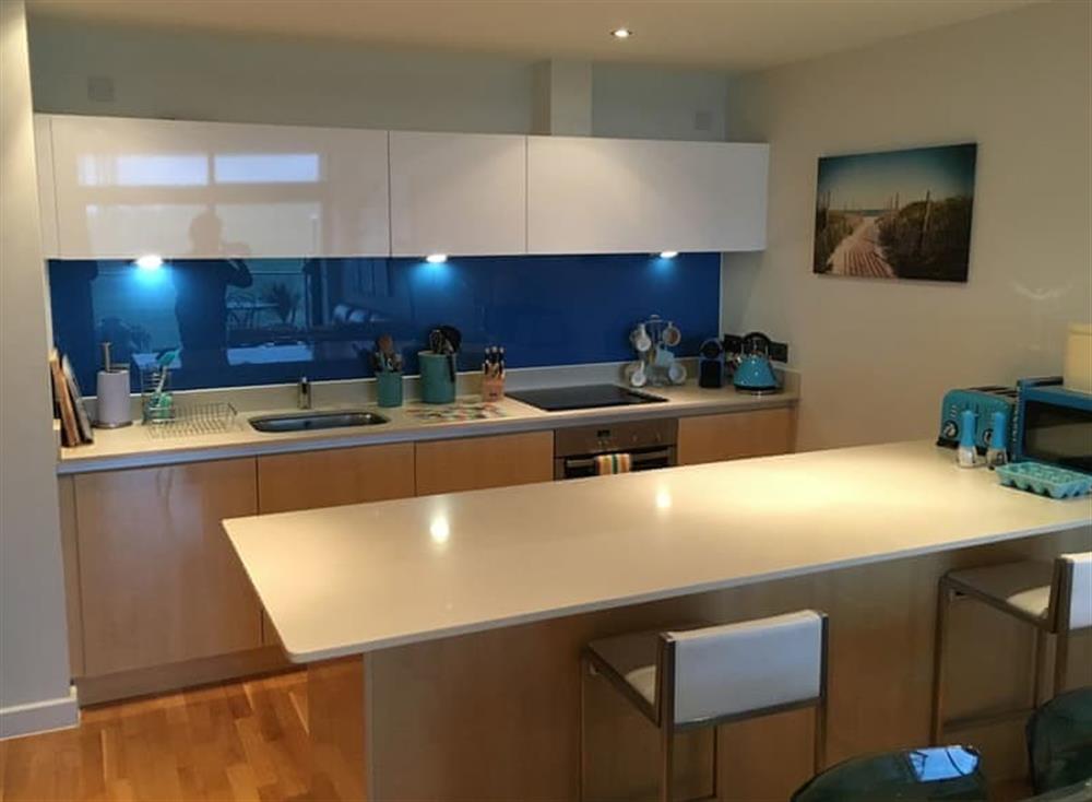 Kitchen at Fistral View in 10 Pearl, Newquay
