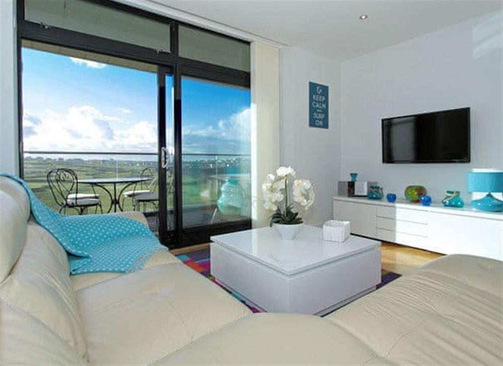 Living area at Fistral View in 10 Pearl, Newquay