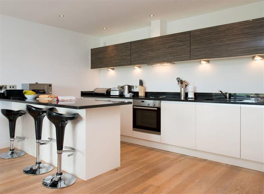 Kitchen at Fistral View in 3 Cribbar, Newquay