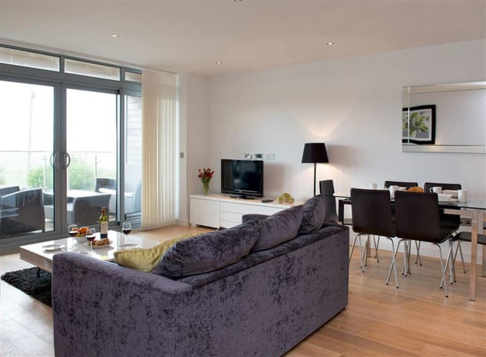 Open plan living space (photo 2) at Fistral View in 3 Cribbar, Newquay