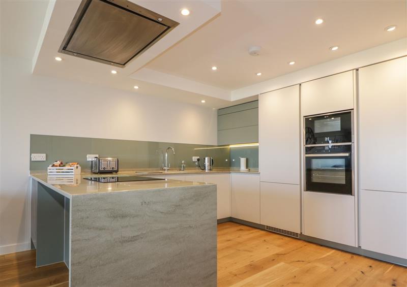 This is the kitchen at Fistral Watch, Pentire