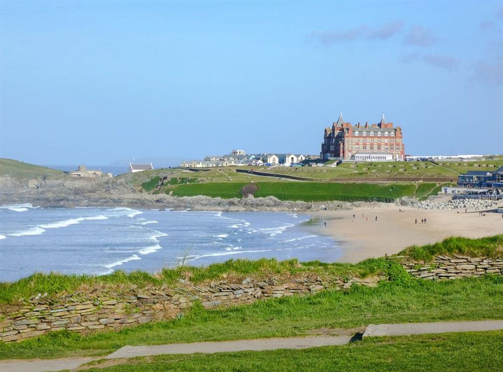 View of Fistral Beach which is 2 minutes away at Fistral Waves in Newquay, Cornwall