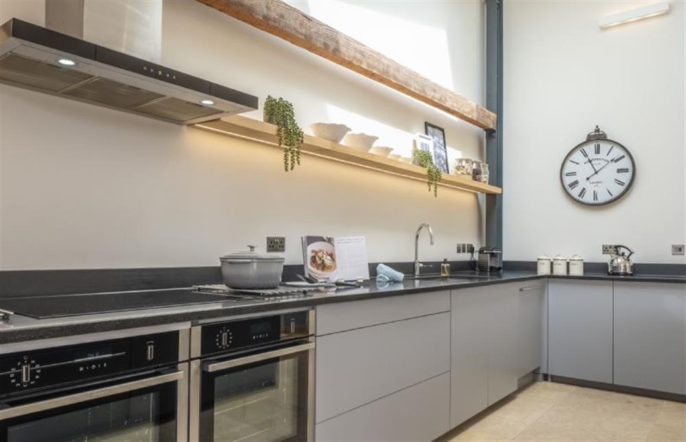 Well-appointed modern kitchen at Fitters Barn, Warham