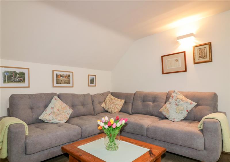 Relax in the living area at Five Elements Barn, St Agnes