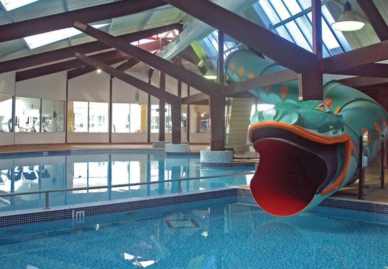 Indoor heated swimming pool at Flamingo Land Resort in Yorkshire, North of England